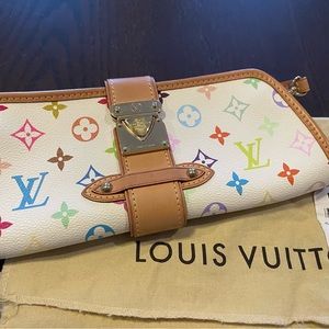 Louis Vuitton LV multicolored Shirley clutch small purse authentic